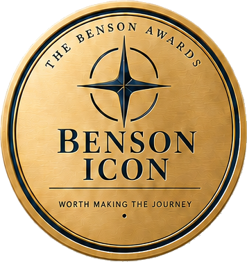 The Benson Icon Award seal