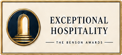 Exceptional Hospitality — The Benson Awards