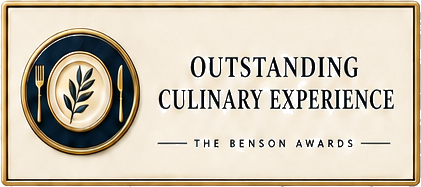 Outstanding Culinary Experience — The Benson Awards